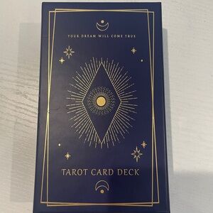 Navy and Gold Tarot Card Deck